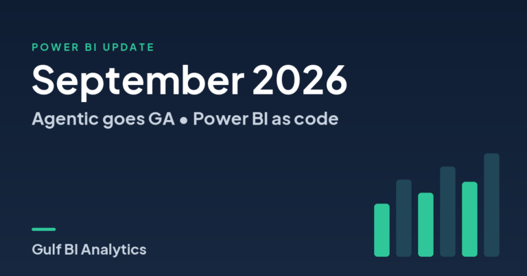 Power BI September 2026 Update: Agentic Goes GA